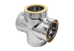 СТАРТОВЫЙ Сэндвич тройник 90° Ø 100/160 Нерж 0,5мм/нерж 0,5мм